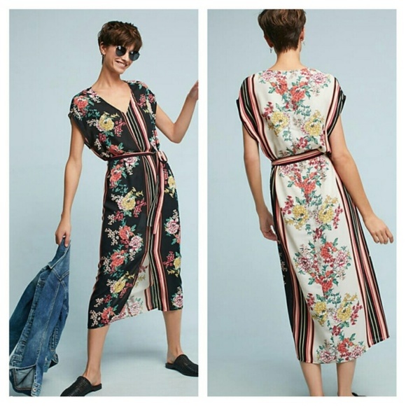 NEW Anthropologie Sanne Midi Dress NO BELT - Picture 1 of 2